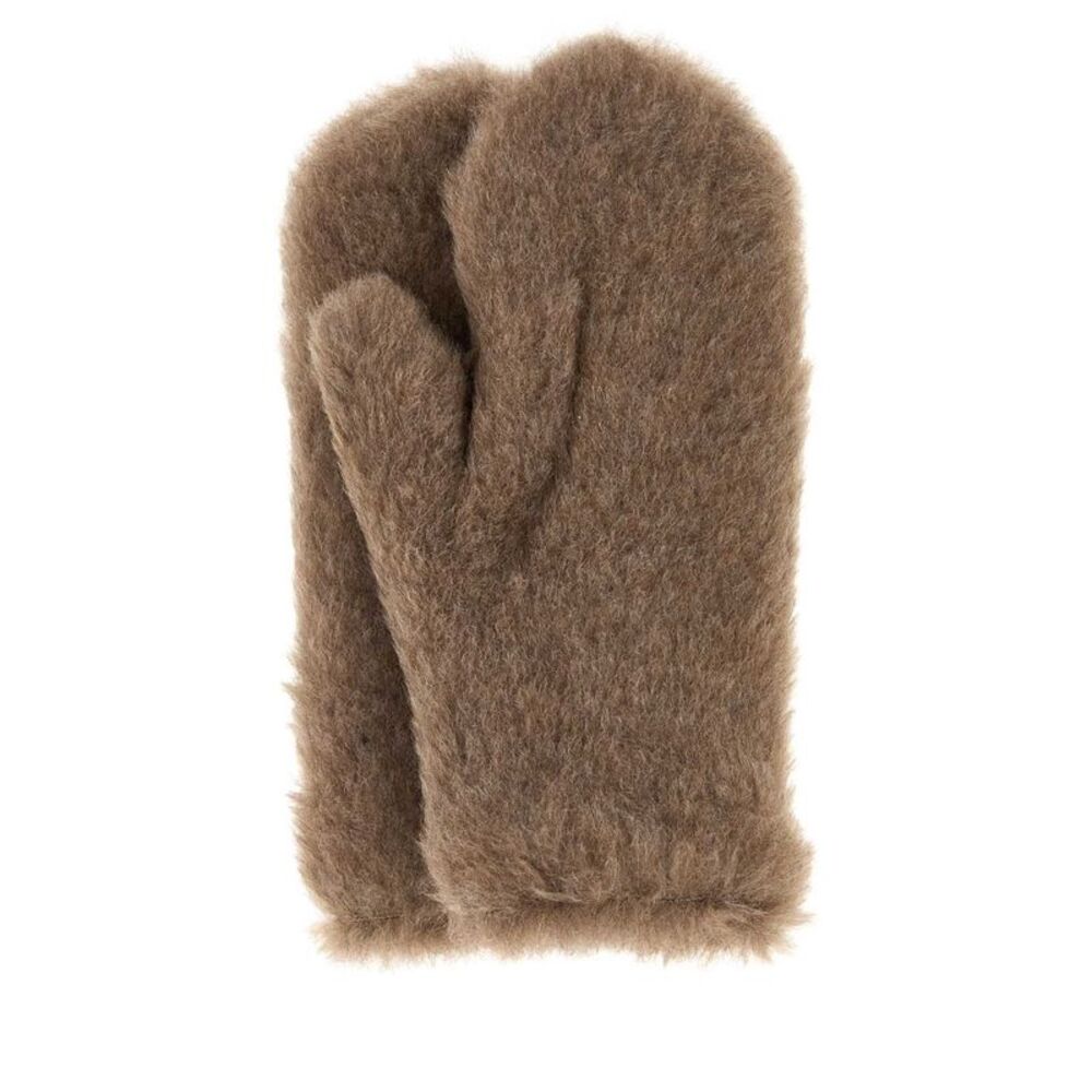 Max Mara Women Cappuccino Eco Fur Ombra Gloves